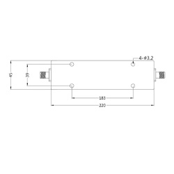 HS-Low Pass Filter With SMAF(Passband DC-5G,Rejection 50dB @6-18G)